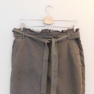 Banana Republic Knee-Length Army Green Skirt